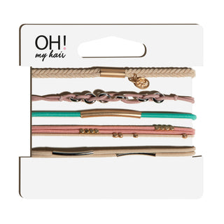 Oh My Hair Set Gomas con Abalorios