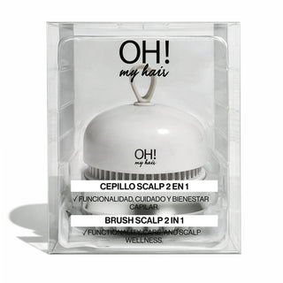 Oh My Hair Cepillo Masajeador Scalp Emulsionador 2 en 1