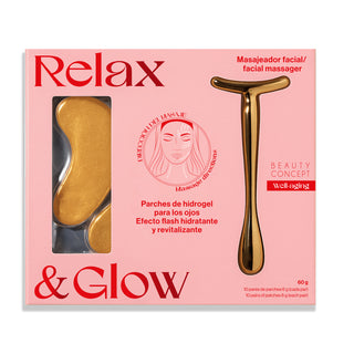 BEAUTY CONCEPT RELAX & GO SET PARCHES Y MASAJEADOR DE OJOS