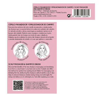 Oh My Hair Cepillo Masajeador y Emulsionador de Champú