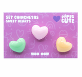 Set Chinchetas Hearts