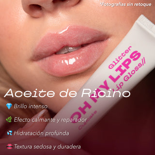 Oh My Lips Glitter Lip Gloss Cupcake