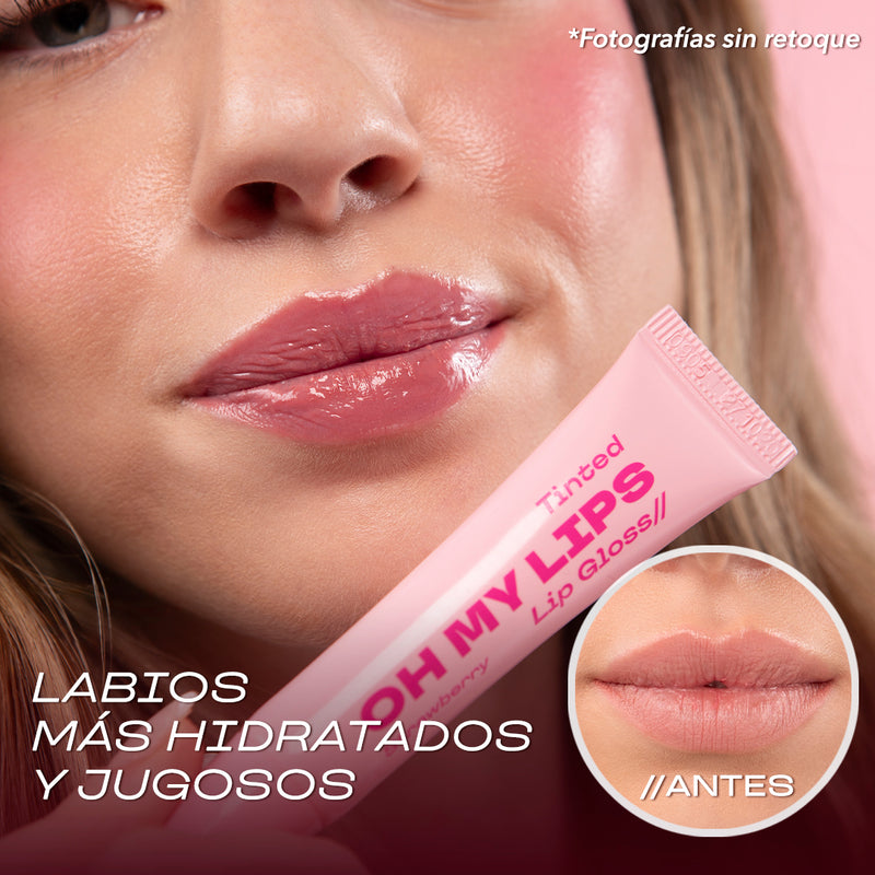 Oh My Lips Tinted Lip Gloss Strawberry