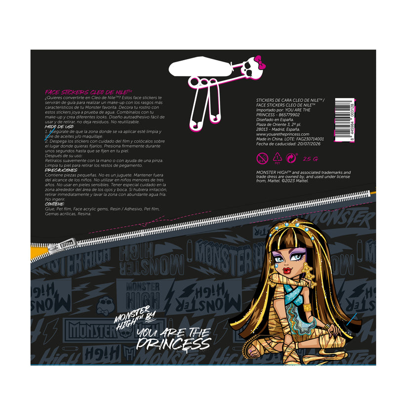 MONSTER HIGH™ / YOU ARE THE PRINCESS FACE STICKERS CLEO DE NILE™