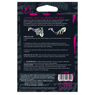 MONSTER HIGH™ / YOU ARE THE PRINCESS  ICONS 3D STICKERS FOR NAILS