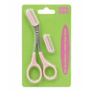 Set de Tijeras y Peine para Cejas