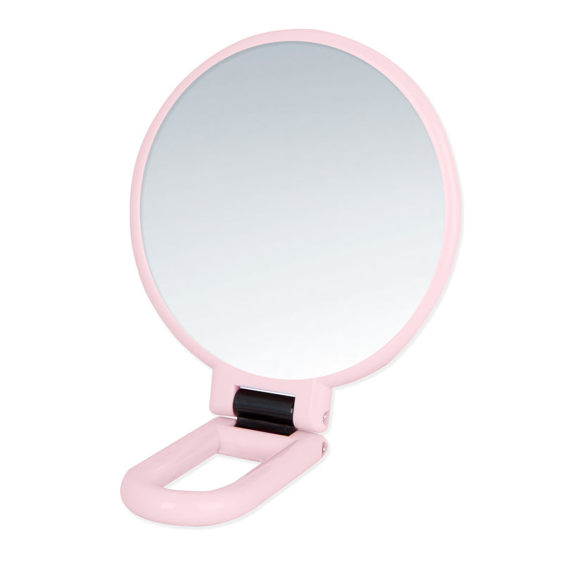 Espejo Plegable Con Aumento Rosa
