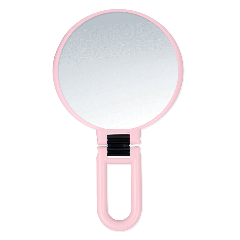 Espejo Plegable Con Aumento Rosa