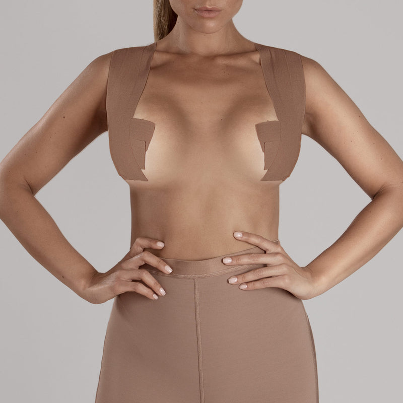 Cinta Adhesiva Multiposición color Café