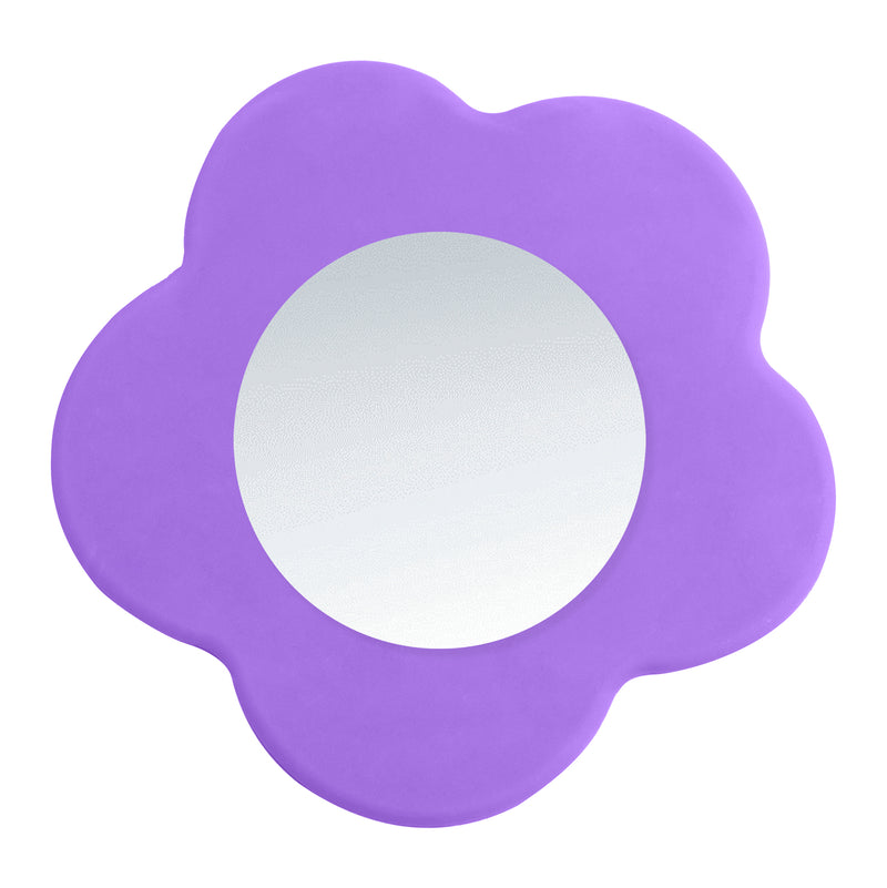 Espejo Bolsillo Flor Lila
