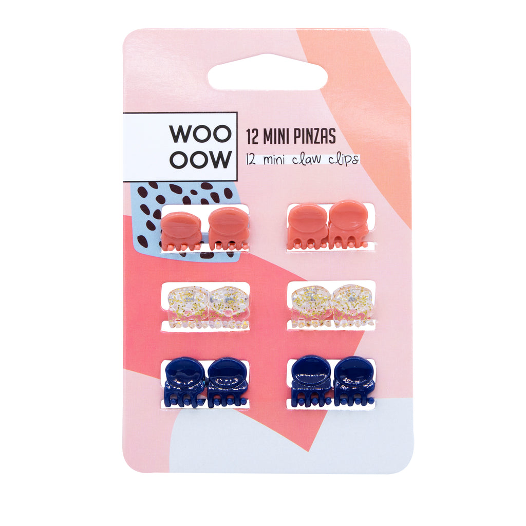 WOO OOW Set Mini Pinzas Multicolor