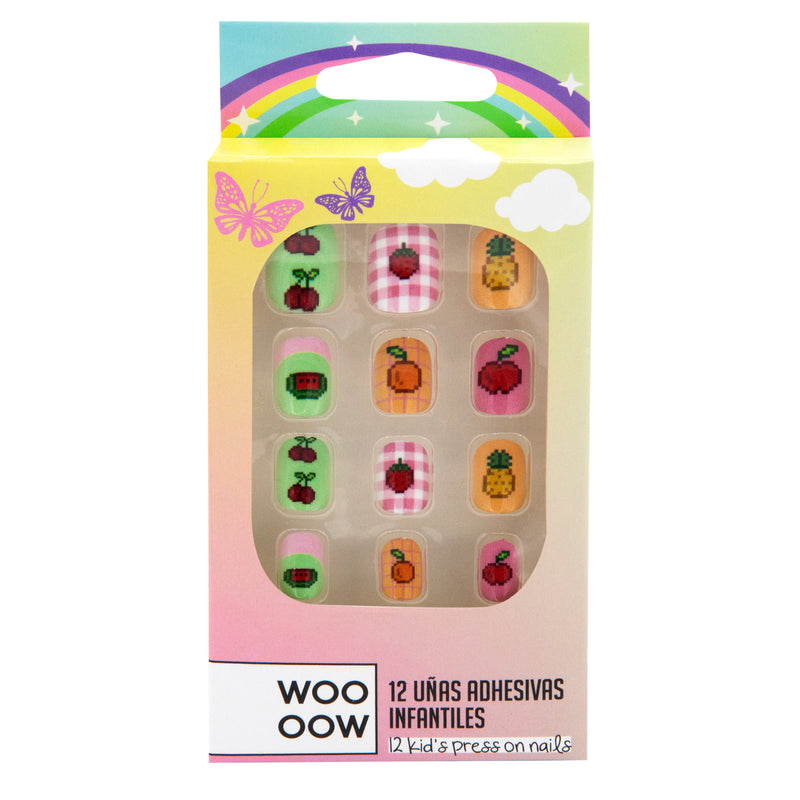 Set de uñas Adhesivas Infantiles de Frutas