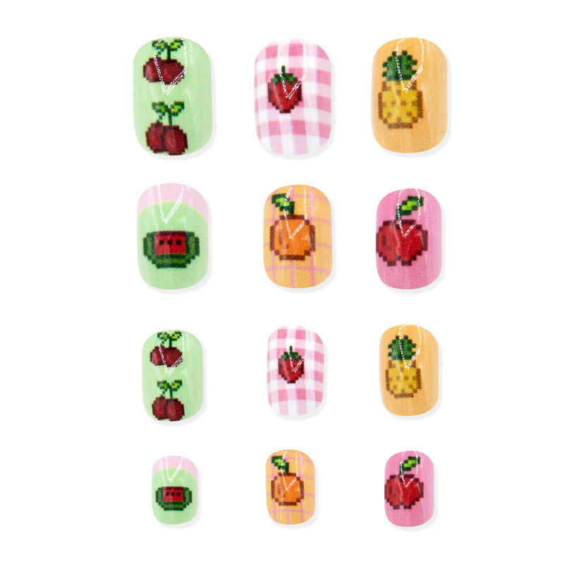 Set de uñas Adhesivas Infantiles de Frutas