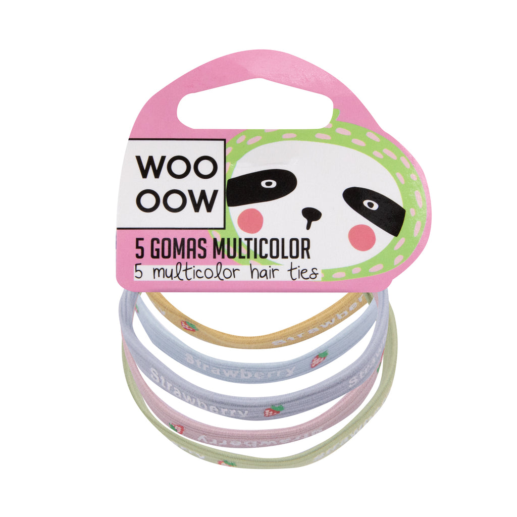 WOO OOW Set 5 Gomas Multicolor Fresas