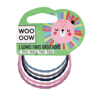 Set de 5 Gomas Finas Onduladas