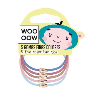 Set de 5 Gomas Finas Colores