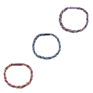 Set de 3 Gomas Trenzadas Multicolor