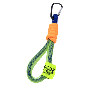 Llavero Hook con Asa Retro Negro Malla Verde