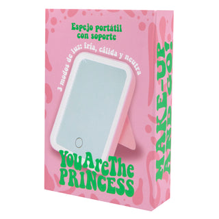 Must Have Espejo Sobremesa Luz Led y Soporte