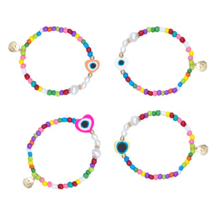 Little Princess Pulseras Cuentas Multicolor