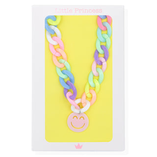 Little Princess Collar Eslabones Multicolor Smiley
