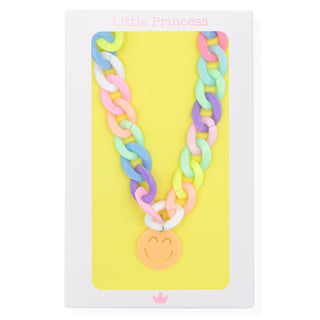 Little Princess Collar Eslabones Multicolor Smiley