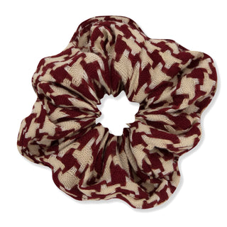 Oh My Hair Scrunchie Pata de Gallo Granate