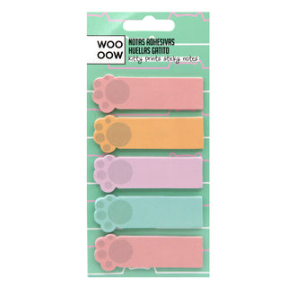 Notas Adhesivas Huellas Gatitos