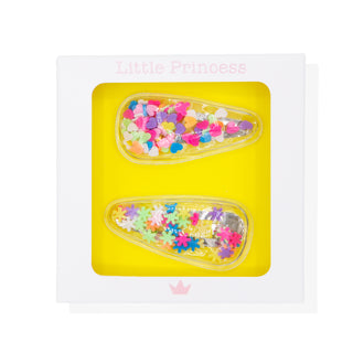 Little Princess Clips con Confeti de Colores