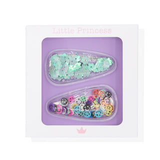 Little Princess Clips con Confeti de Colores