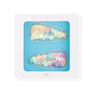 Little Princess Clips con Confeti de Colores