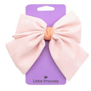 Little Princess Pasador Lazo Grande Cuadros