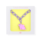 Little Princess Collar Conejito Eslabones Morado