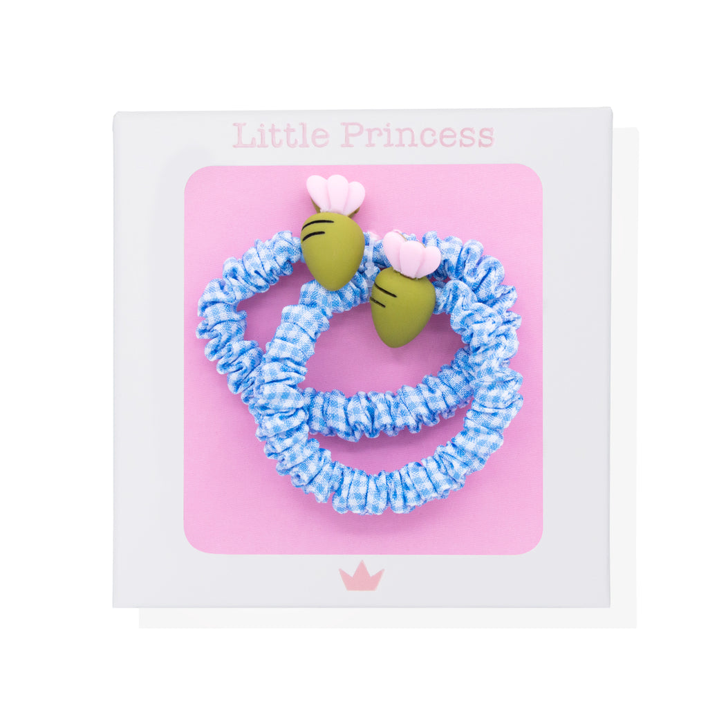 Little Princess Set 2 Scrunchies Azules