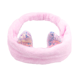 Little Princess Turbante Rosa Orejitas Purpurina