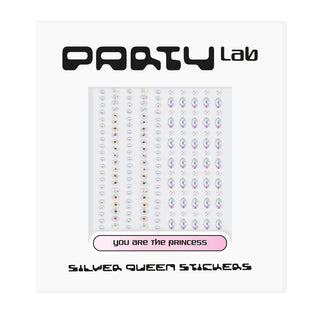 Party Lab Silver Queen Stickers
