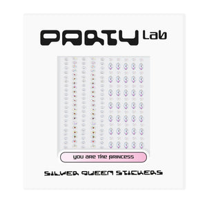 Party Lab Silver Queen Stickers