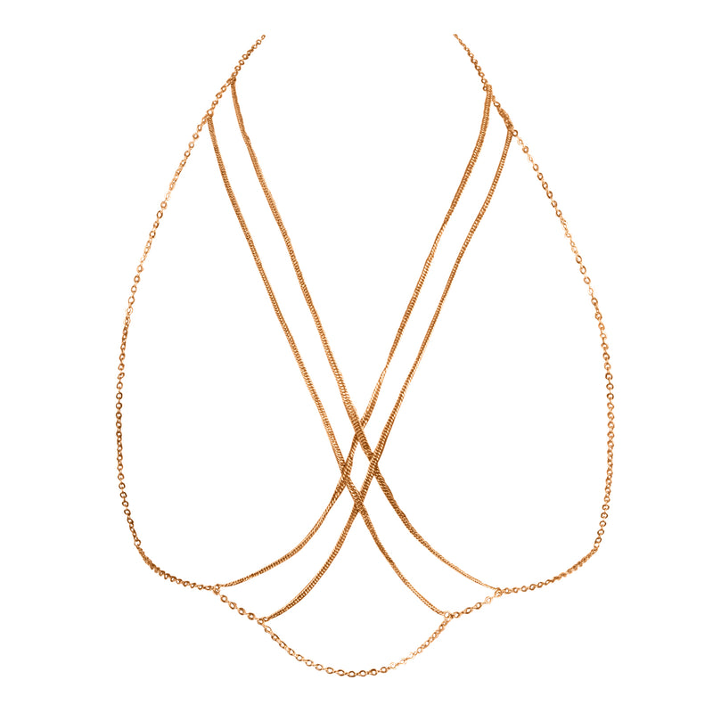 OOOH! Cadena Corporal Cruzada Dorada