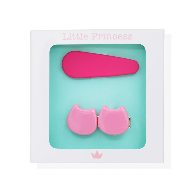 Little Princess Set 2 Clips Gatito