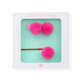 Little Princess Set Horquilla y Clip Pompón