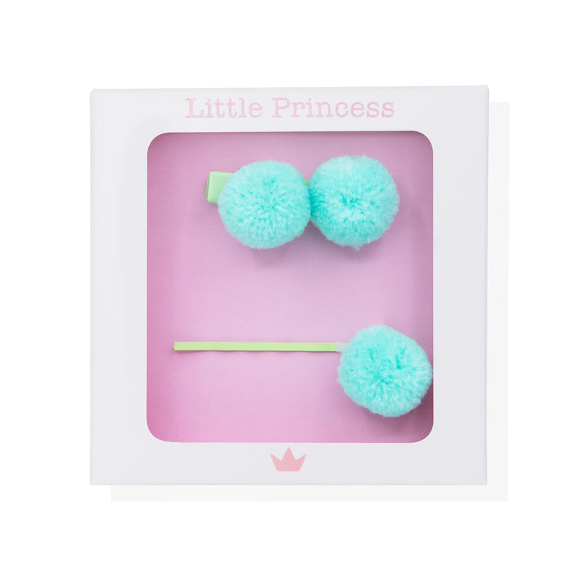 Little Princess Set Horquilla y Clip Pompón