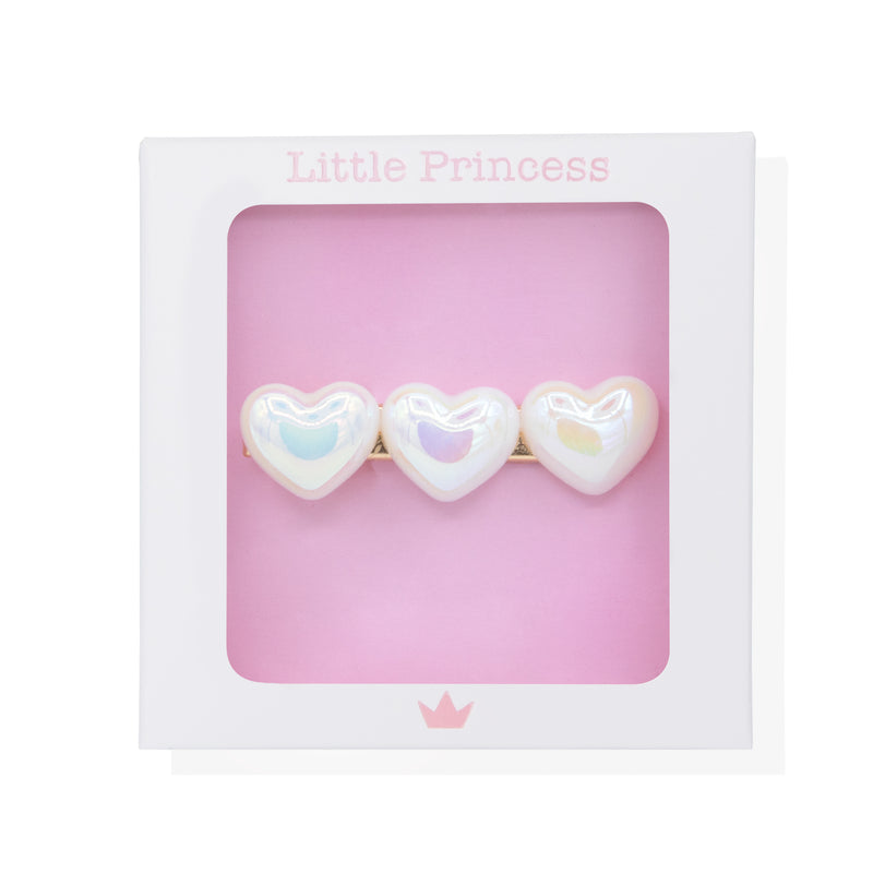 Little Princess Clip de Corazones Holográficos
