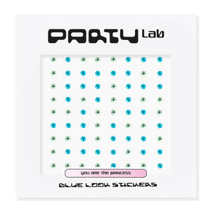 Party Lab Blue Look Stickers