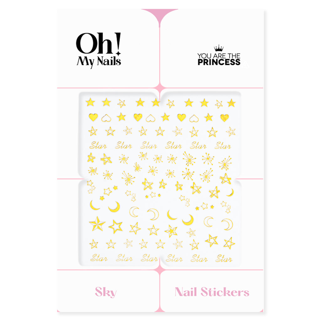 Oh My Nails Stickers Sky