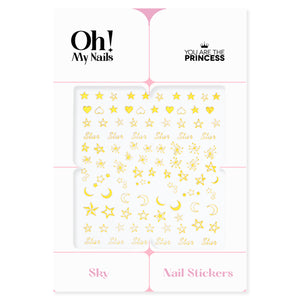 Oh My Nails Stickers Sky