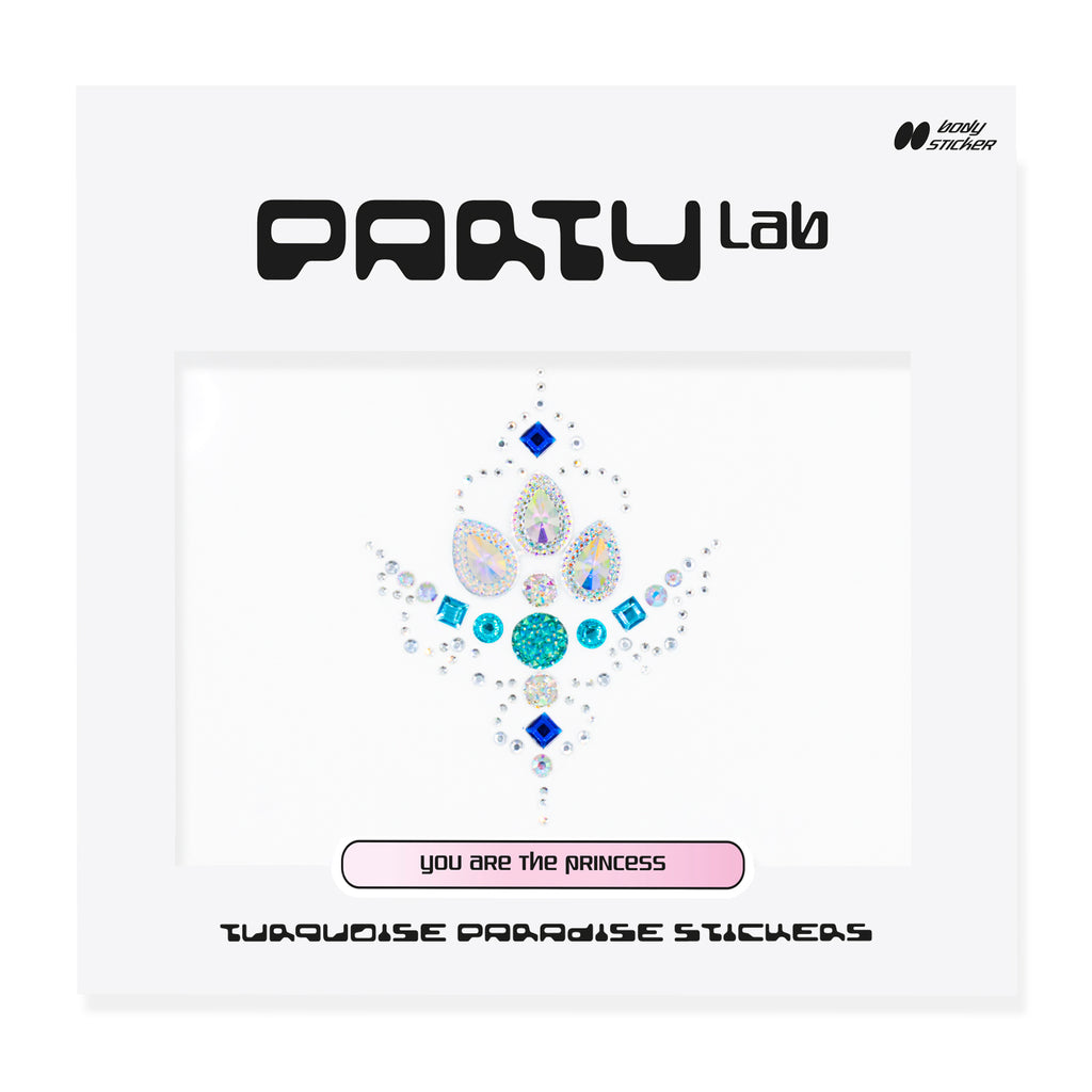 Party Lab Turquoise Paradise Stickers