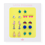 Little Princess Set 9 Pares de Pendientes Summer