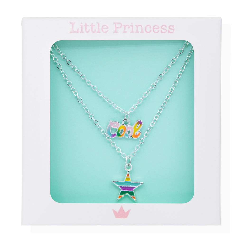 Little Princess Collar Doble Cool Plateado
