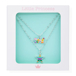 Little Princess Collar Doble Cool Plateado