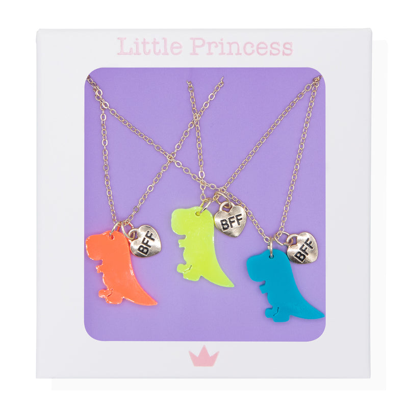 Little Princess Set 3 Collares BFF Dinosaurio
